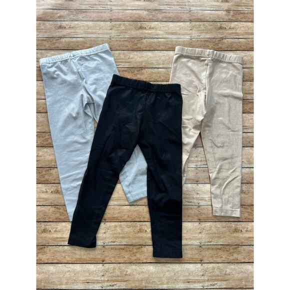 365 Kids Metallic Leggings Bundle 4T - Picture 2 of 3